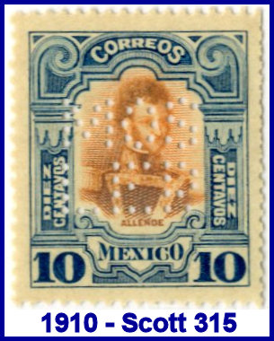 Mosler Safe Co. 1910 perfin